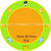 Baby Jungle Birthday theme Table covers